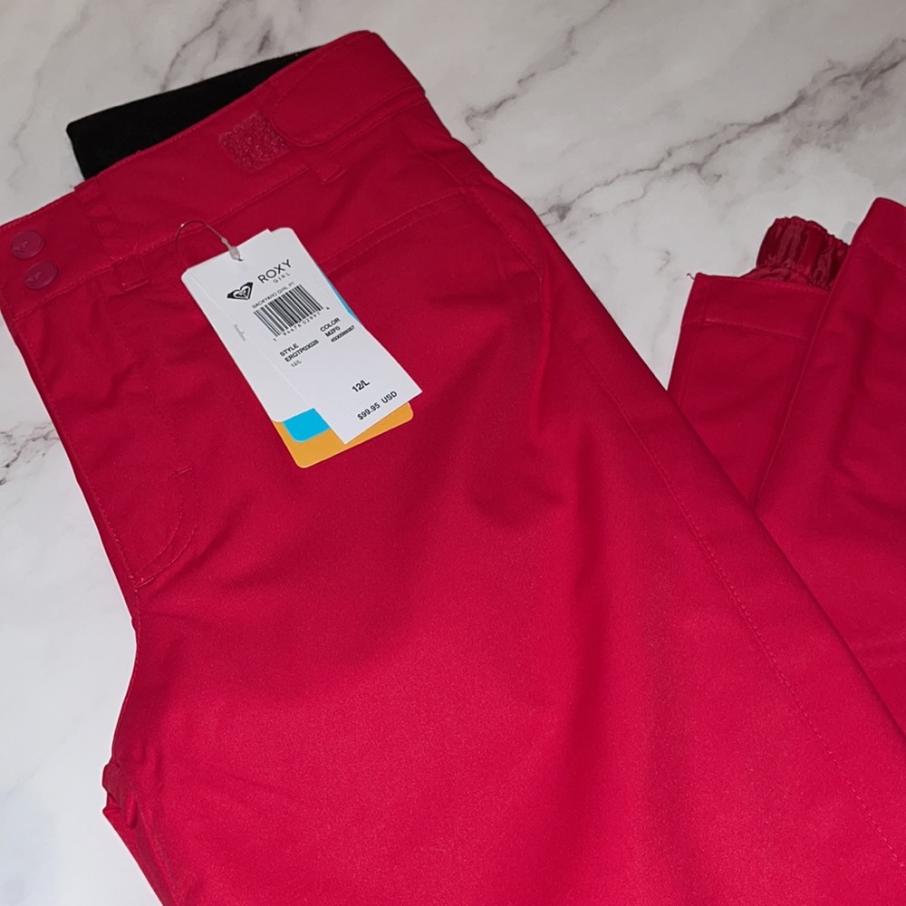 🔥 ROXY Girls' Backyard Insulated Snow Pants. NWT - Picture 3 of 6